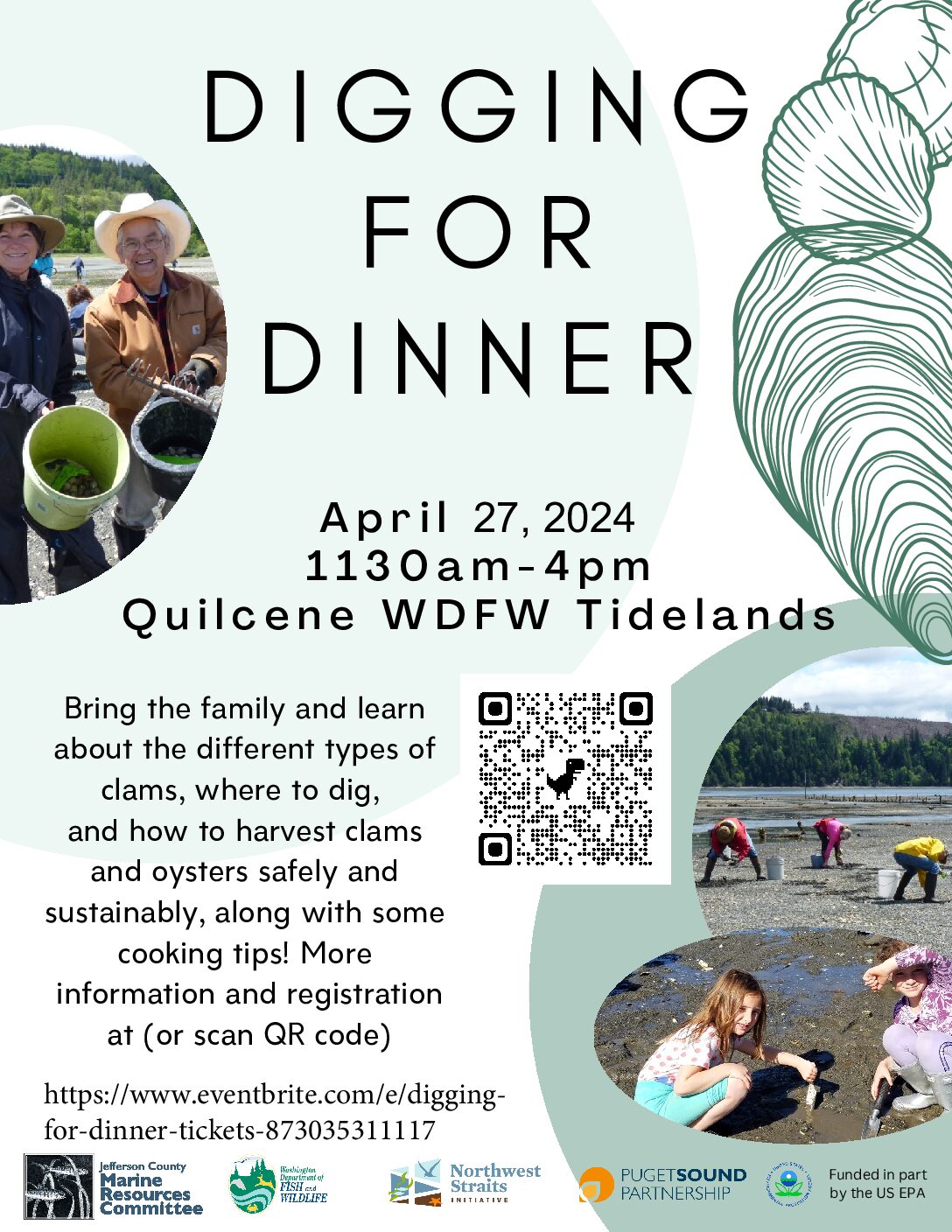 Quilcene Digging for Dinner Event – April 27